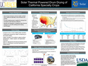 Solar Thermal Powered Drum Drying of California Specialty Crops